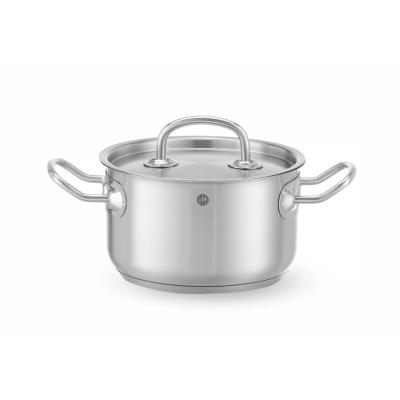 Střední hrnec s pokličkou, HENDI, Kitchen Line, 1,8L, ⌀160x(H)95mm | 836101